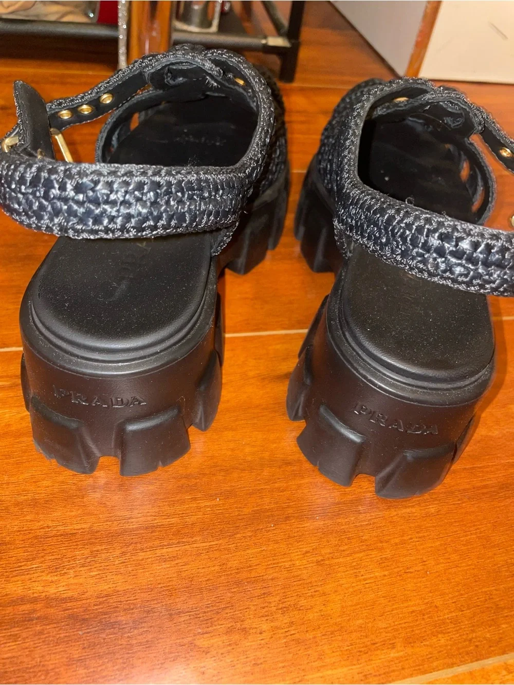Prada crochet cage
